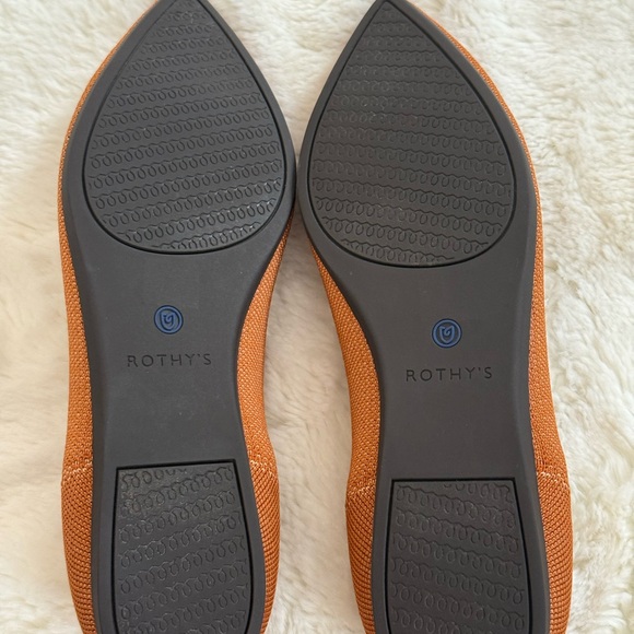 ROTHY'S The Point Fawn Knit Pointed Toe Flats Size 8.5 - Picture 6 of 7
